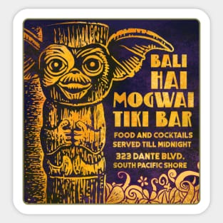 Mogwai Tiki Bar Sticker